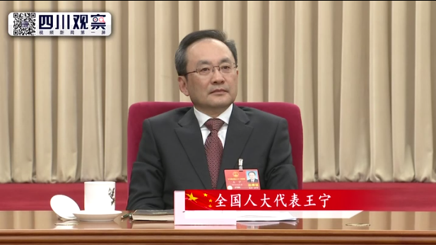 3月3日王宁参加四川代表团第一次全体会议